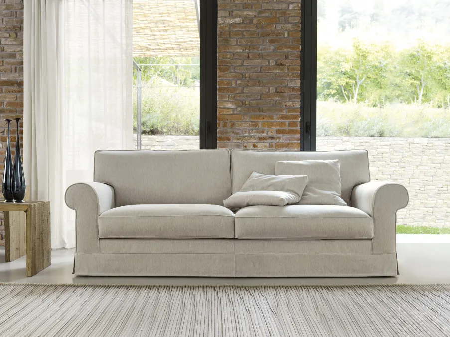 Classic sofa with removable cover
