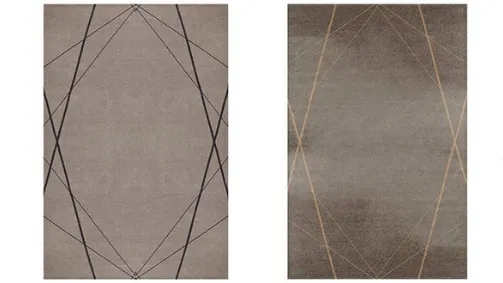 Geometric. Modern carpet with a minimal design