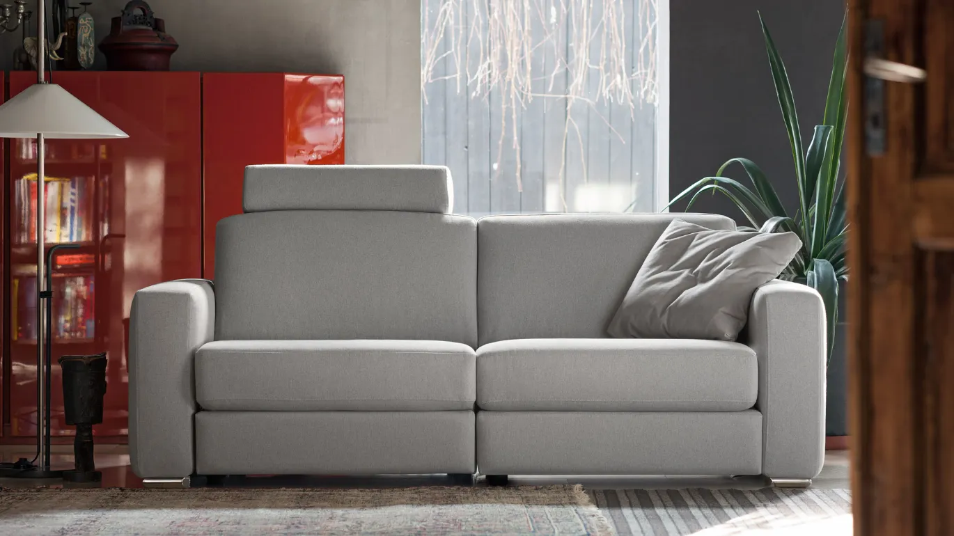 Dylan linear sofa with a headrest
