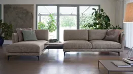 sofa with peninsula and Gregory coffee table