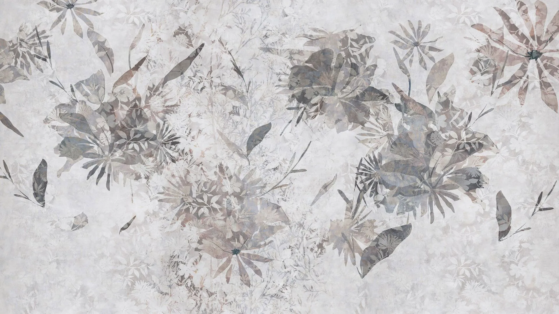 stylised flower wallpaper