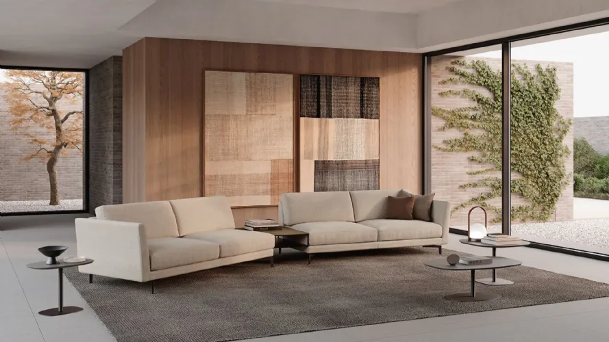 Gregory open corner sectional sofa