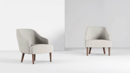 Armchair with classic lines
