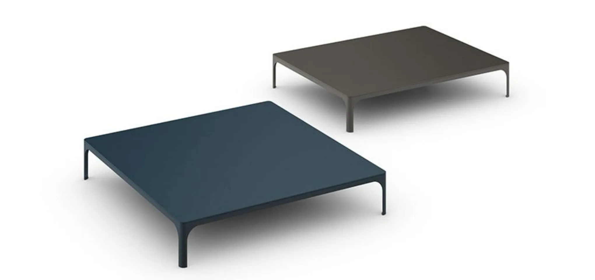 Low metal coffee table