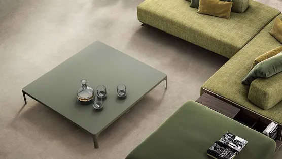painted metal coffee table