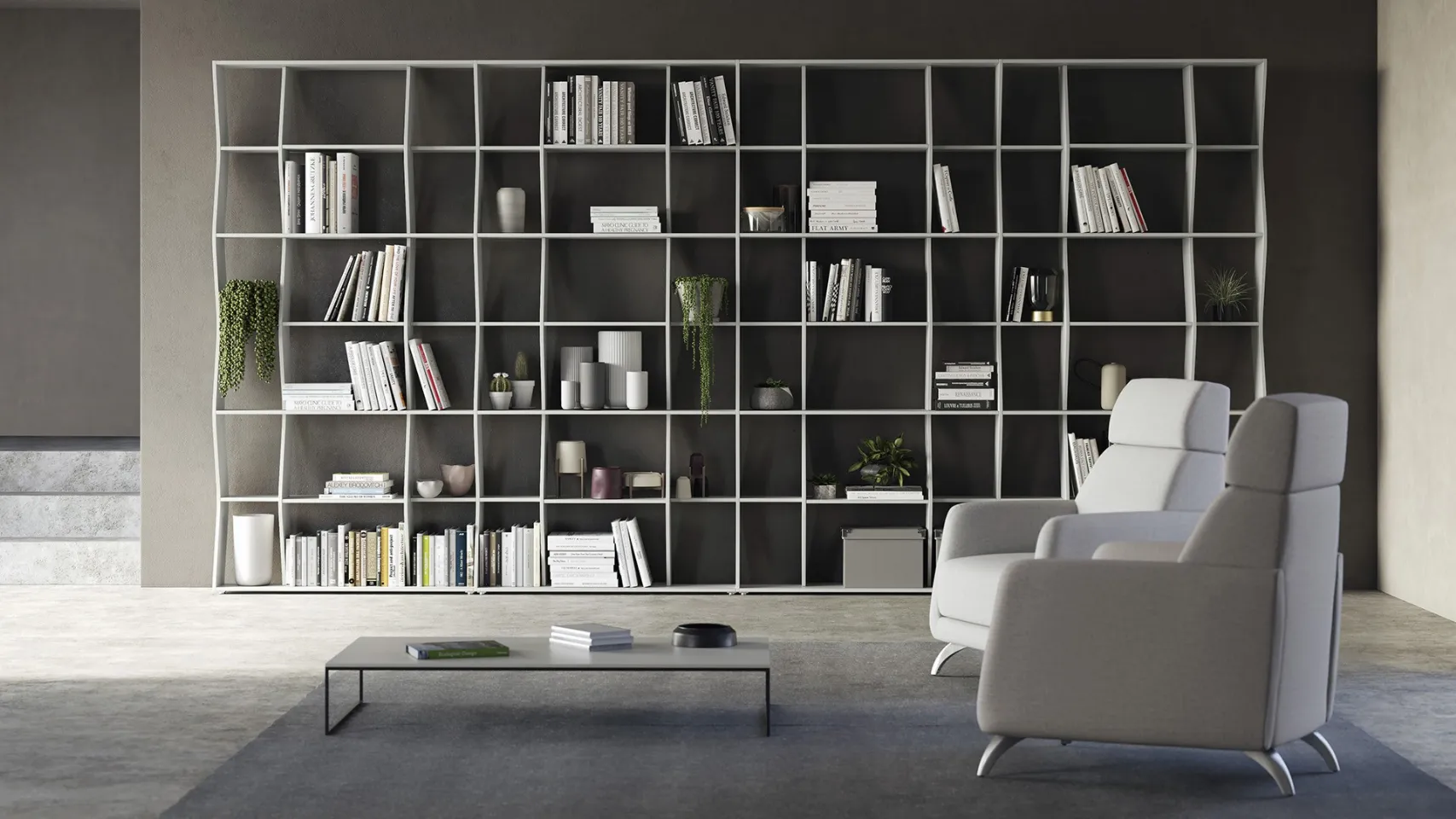 swing wall bookcase