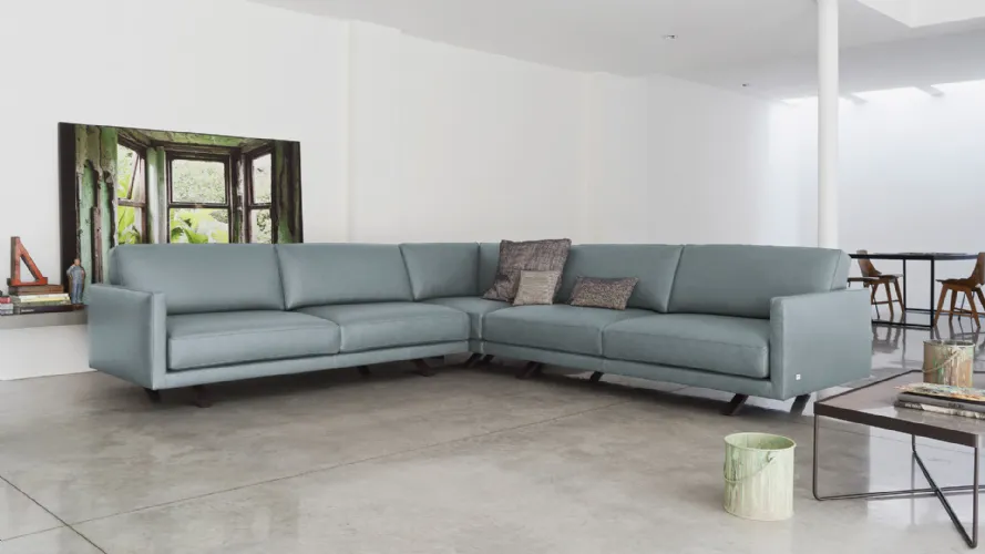 large leather corner sofa Bart