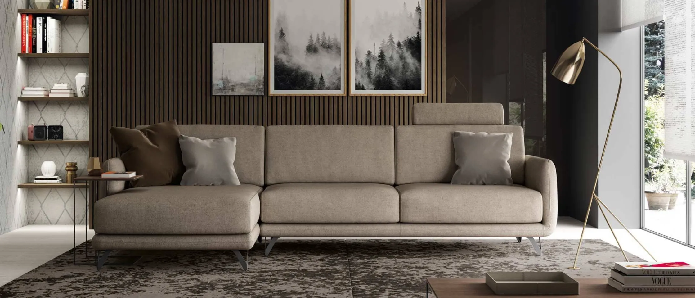 3 seater sofa with Bristol peninsula