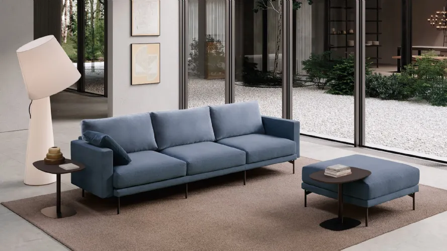 Freedom three-seater sofa blue