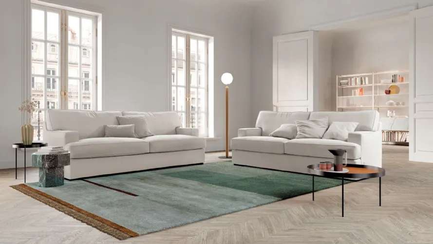 Gost pair of feather sofas