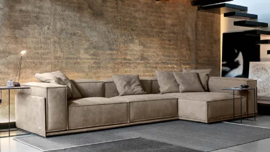 Deep sofa with peninsula