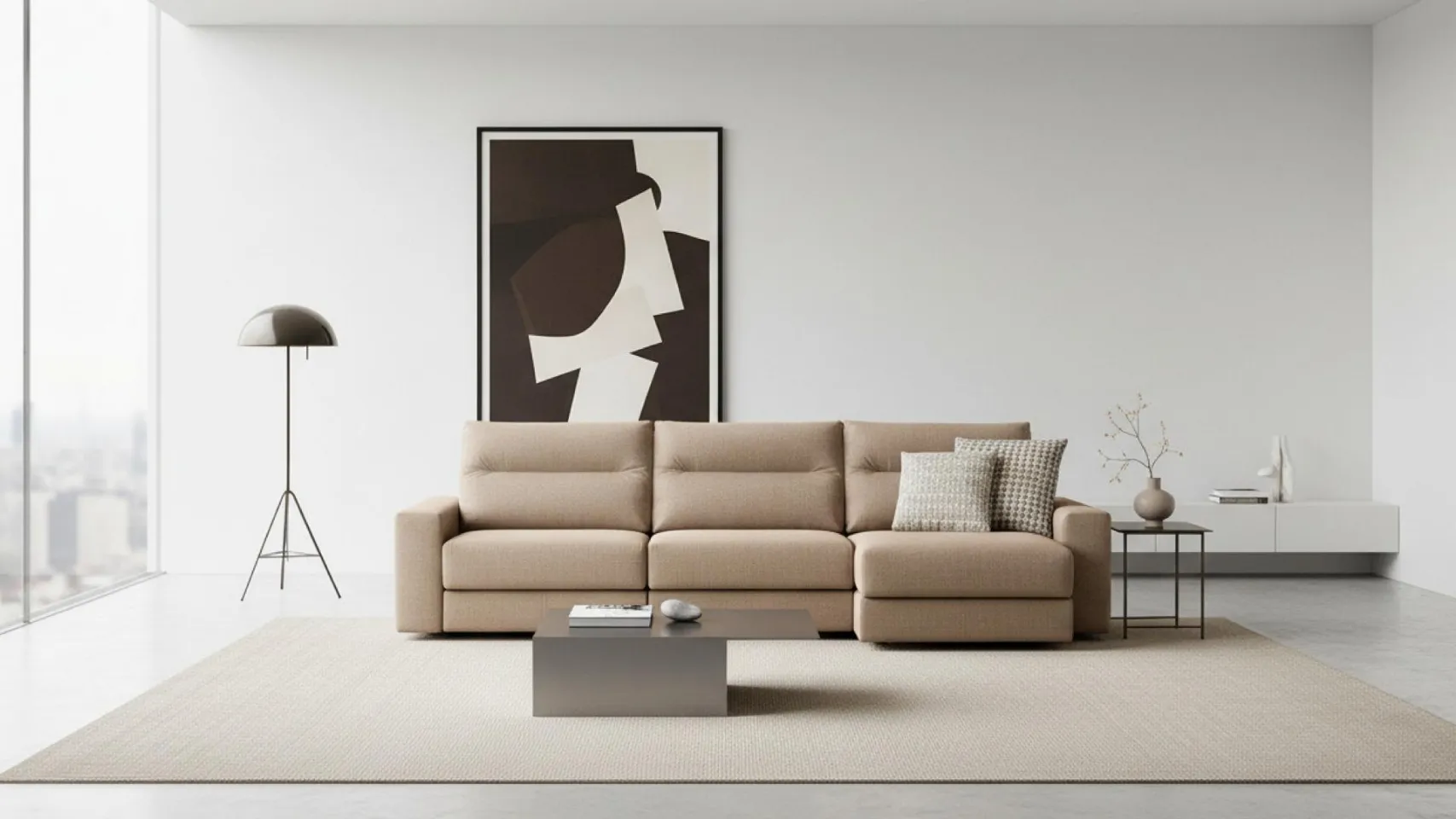 Light brown relax sofa
