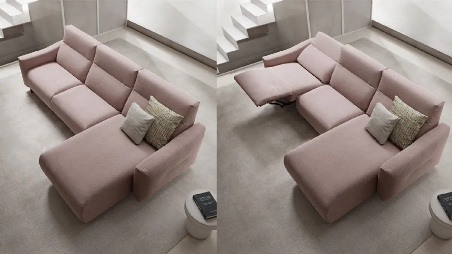 Samuel relax sofa with chaise longue