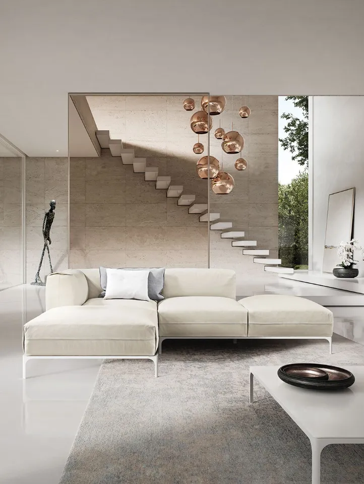 design composition in white fabric