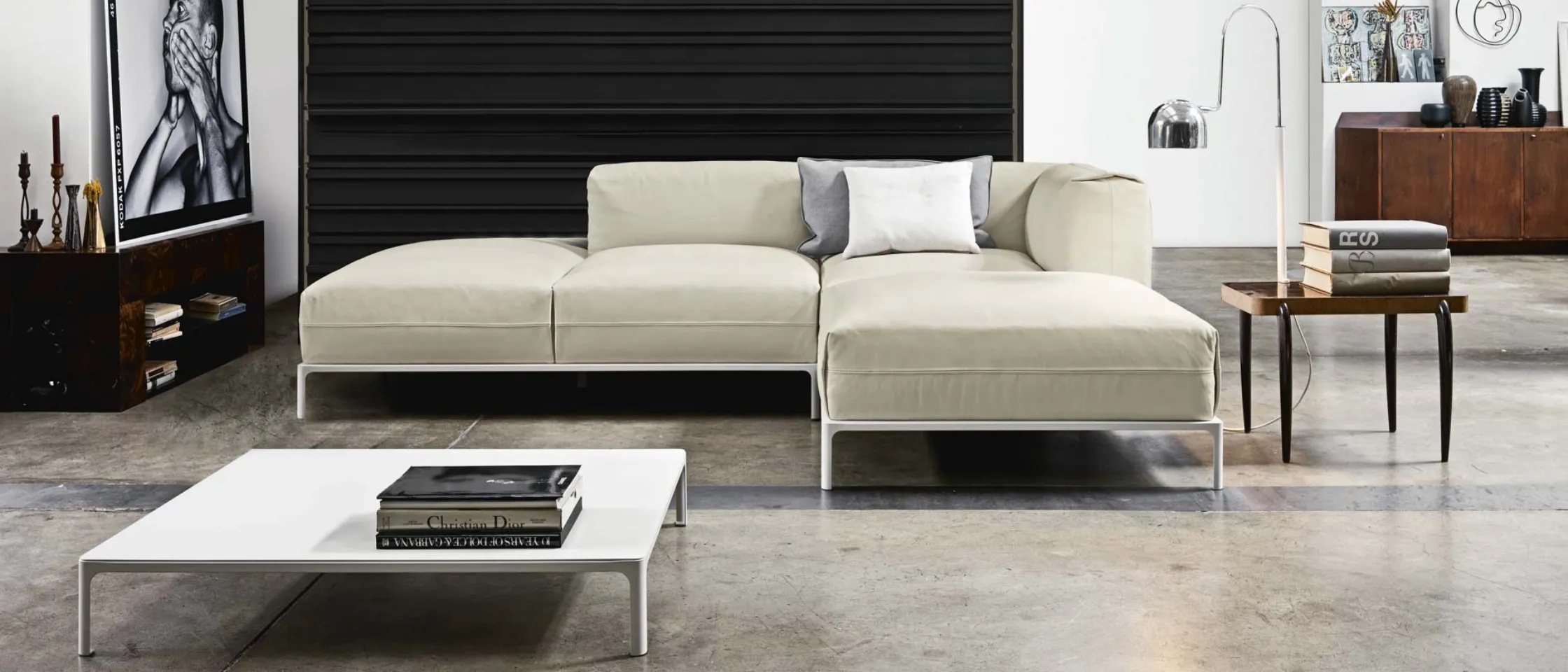 Corner sofa without arms Spencer.