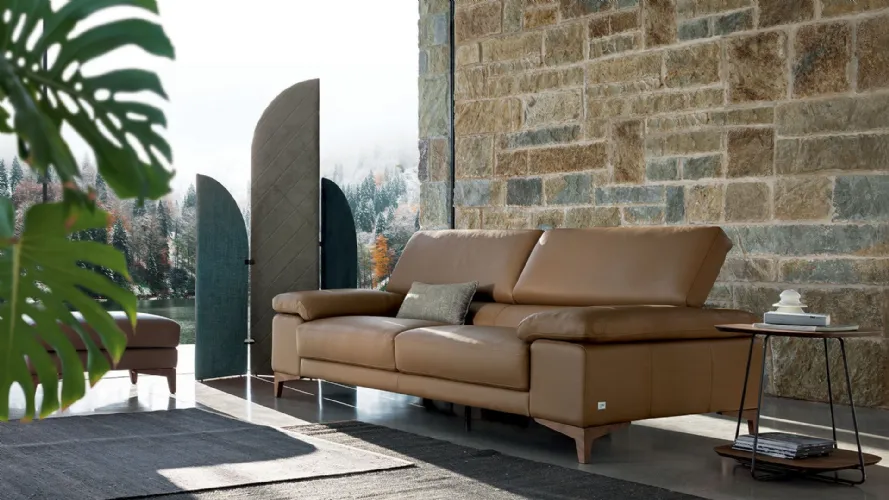 Paris sofa with adjustable backrest