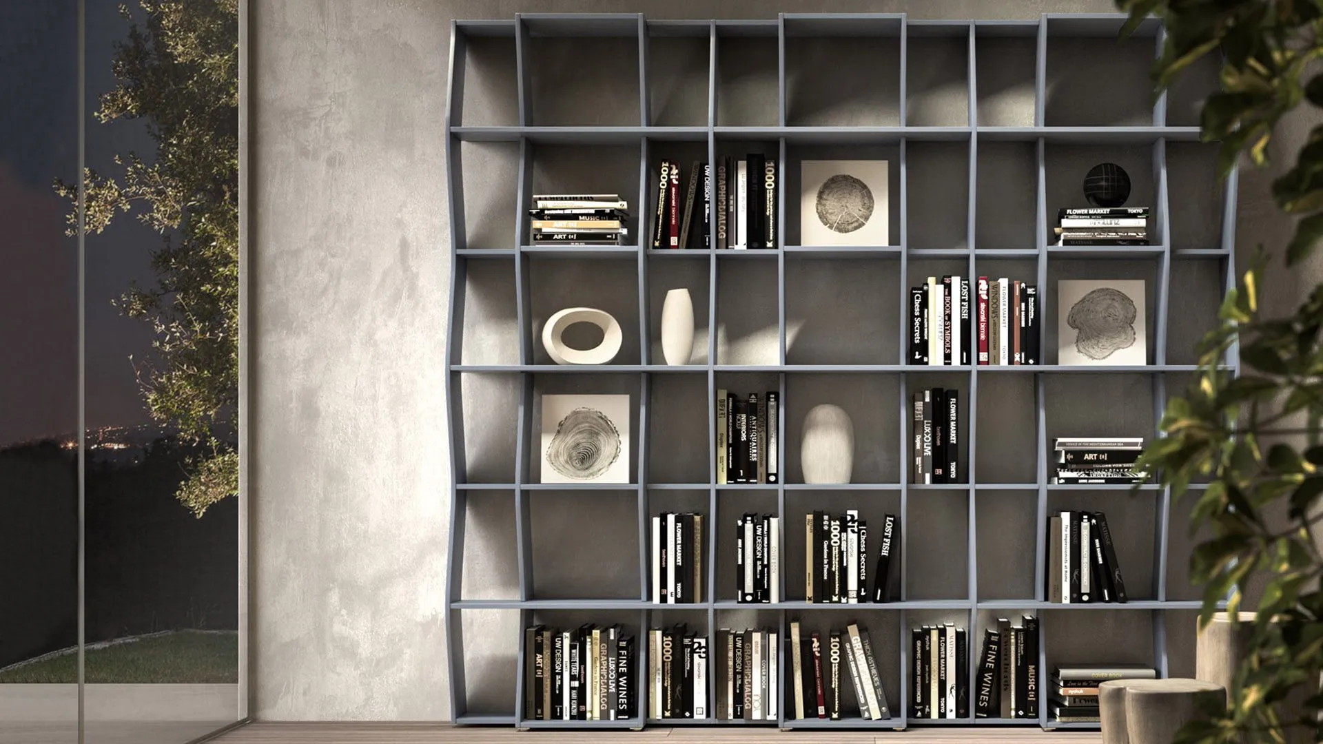 swing wall bookcase