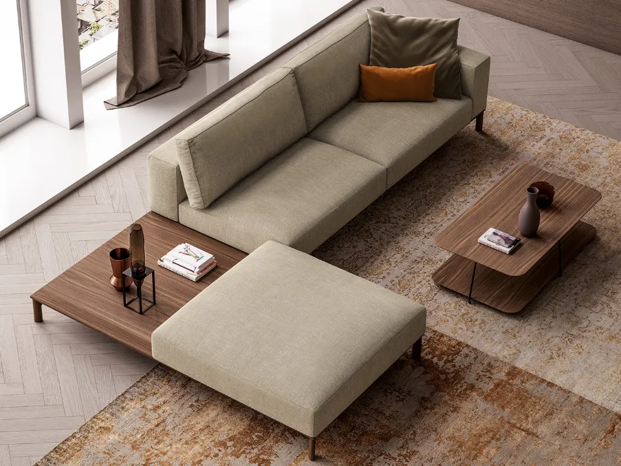 Leonard composition with integrated coffee table
