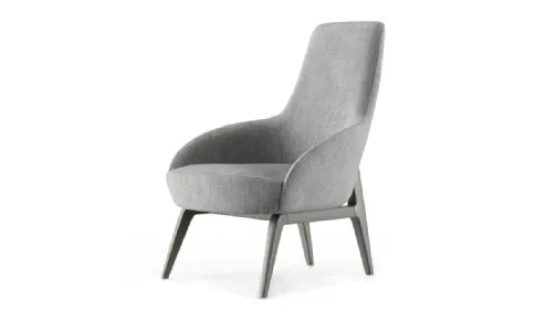 high back design armchair
