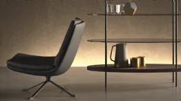 design armchair in Kelly fabric