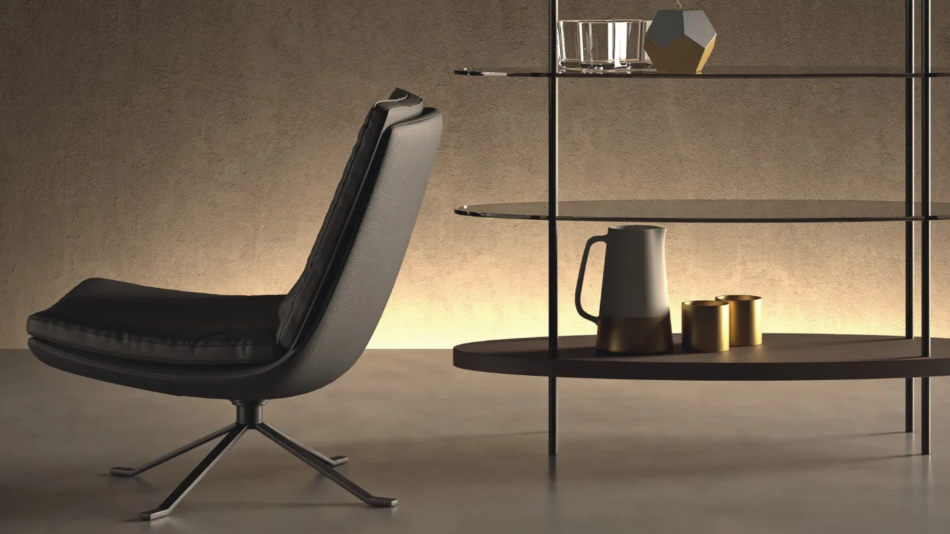 design armchair in Kelly fabric