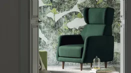 high back armchair roberta