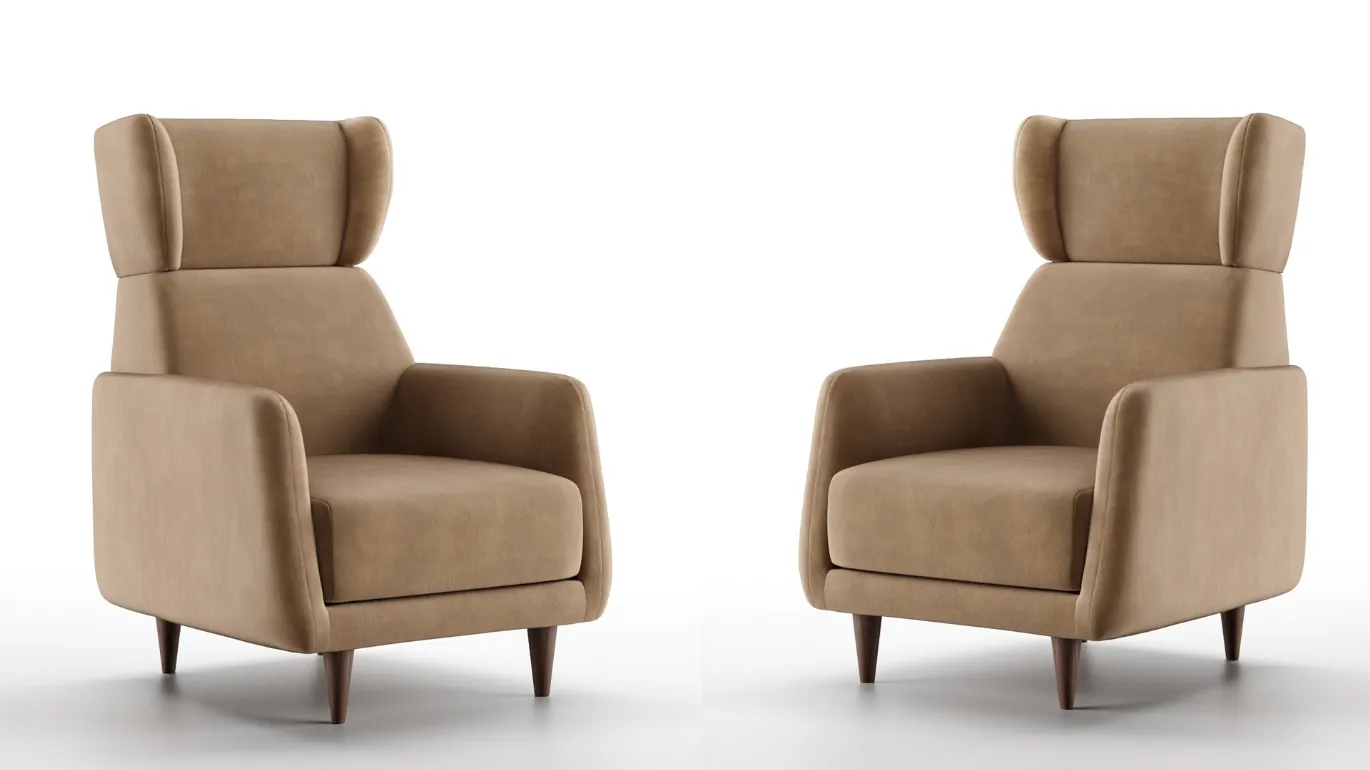 comfortable armchair in roberta fabric
