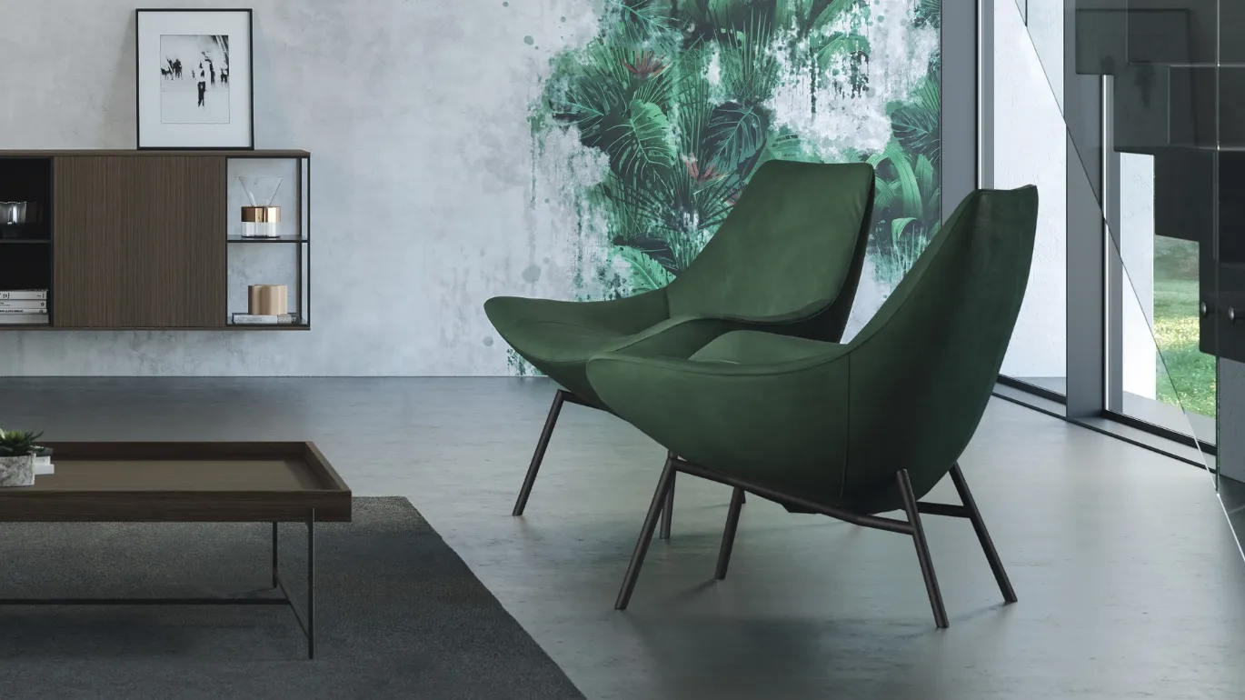 thelma enveloping design armchair