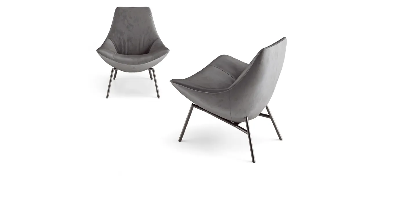 thelma armchair design enveloping
