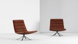Zoe swivel feather armchair