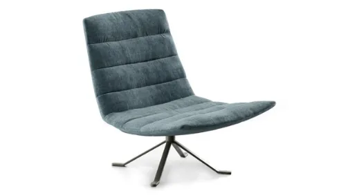 zoe swivel quilted armchair
