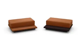 Zen-style minimalist pouf