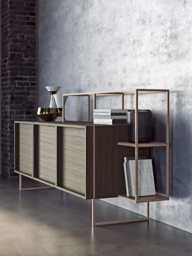 alma linear sideboard with frame 