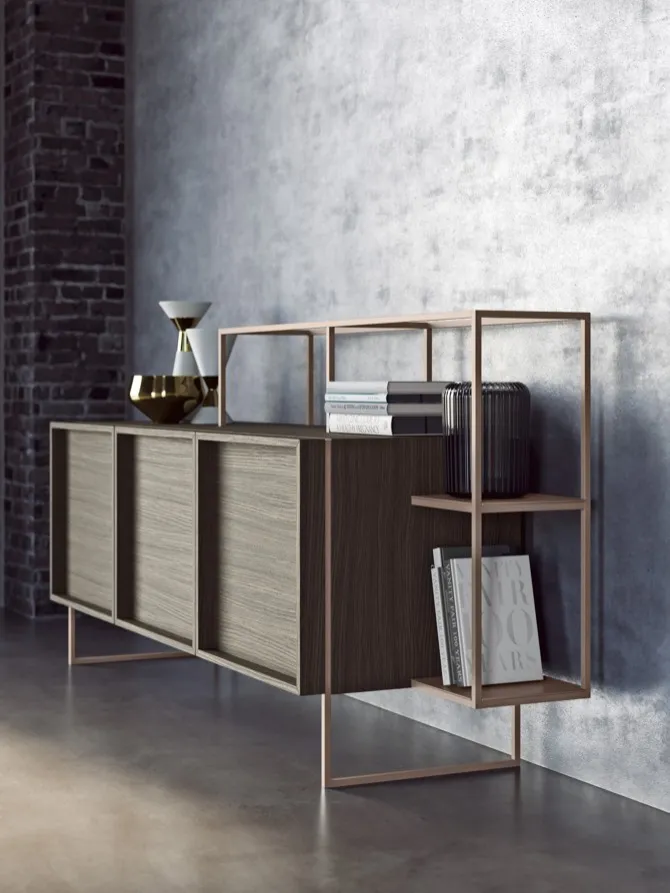 alma linear sideboard with frame