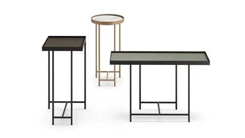 metal and laminate serving tables