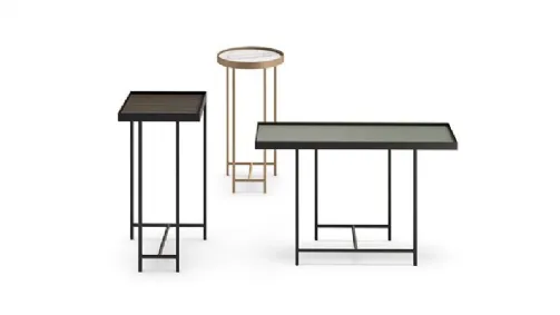 Side tables with metal frame