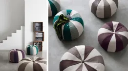 round pouf with wedges Bound