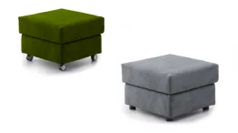pouf with universal wheels