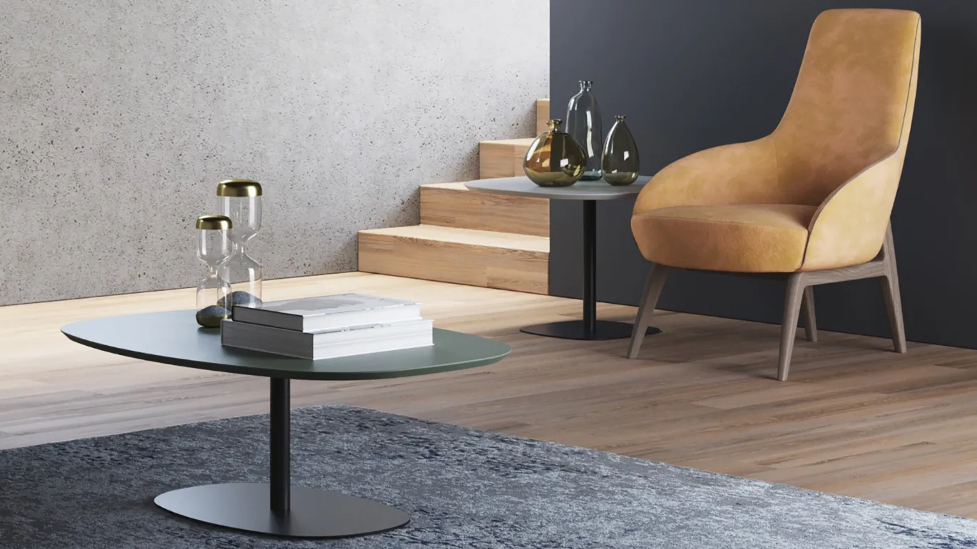 oval design coffee table Elisse
