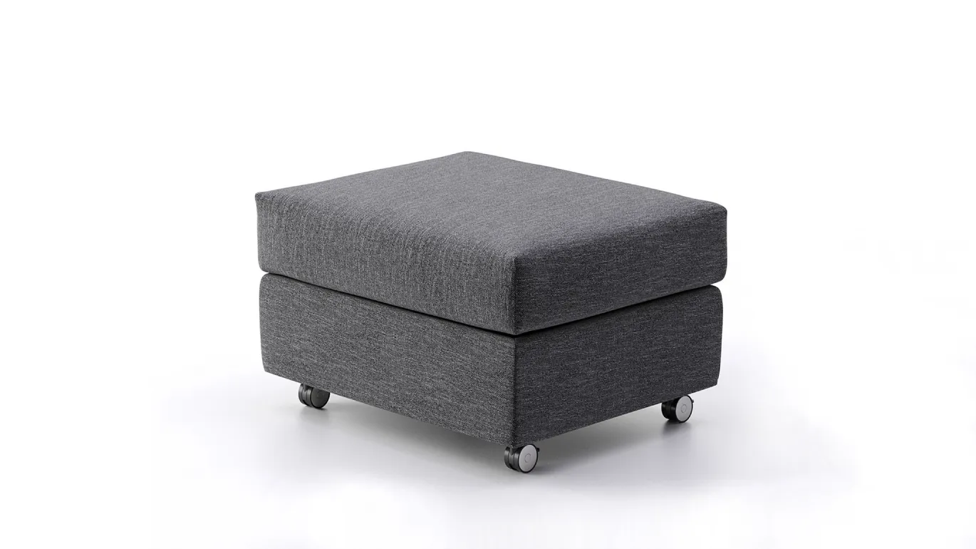pouf with wheels container Fly