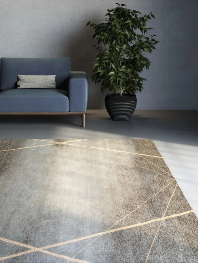 geometric carpet with a minimal line