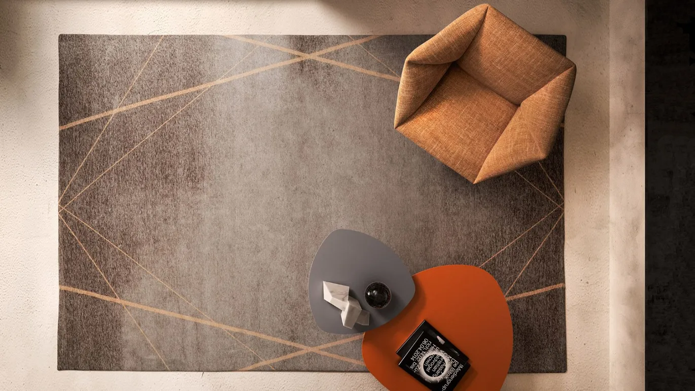 geometric carpet for modern environments