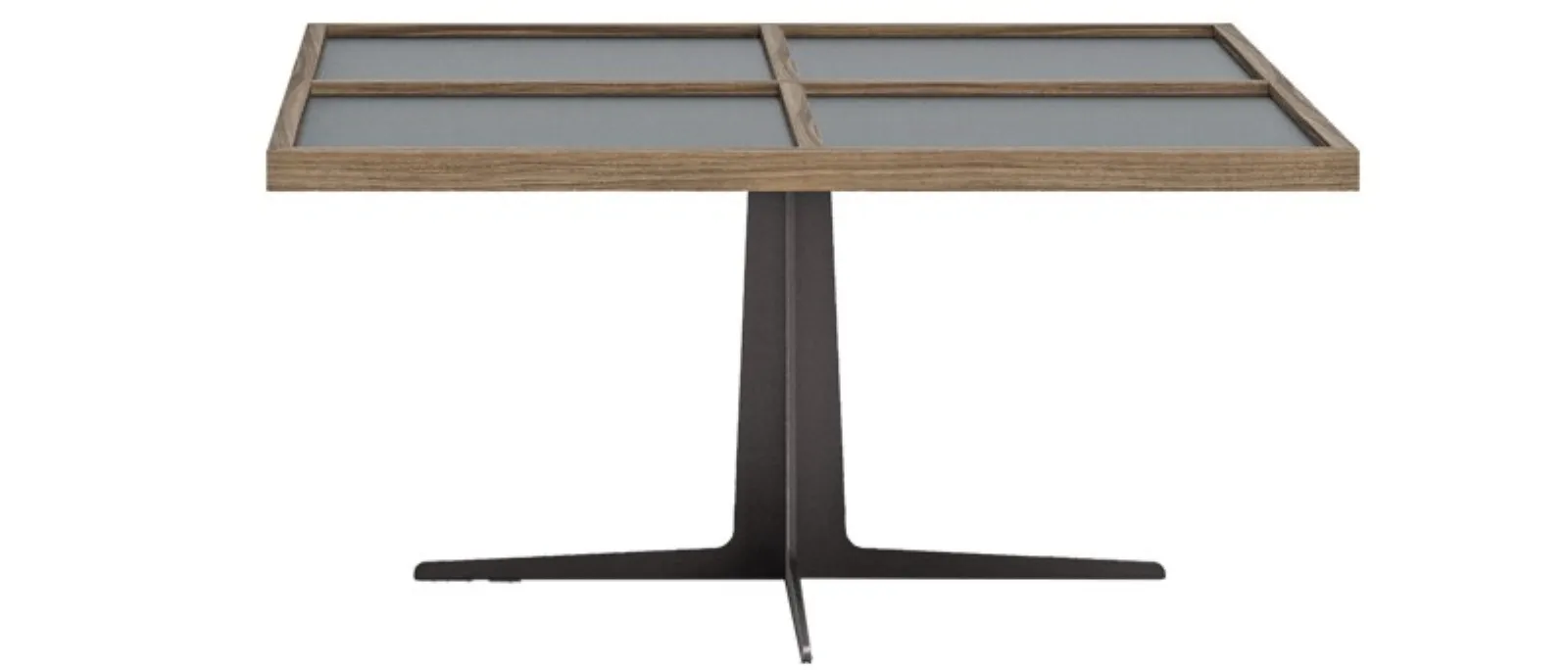 coffee table with customizable shelves hugo
