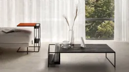 design coffee table with storage trays