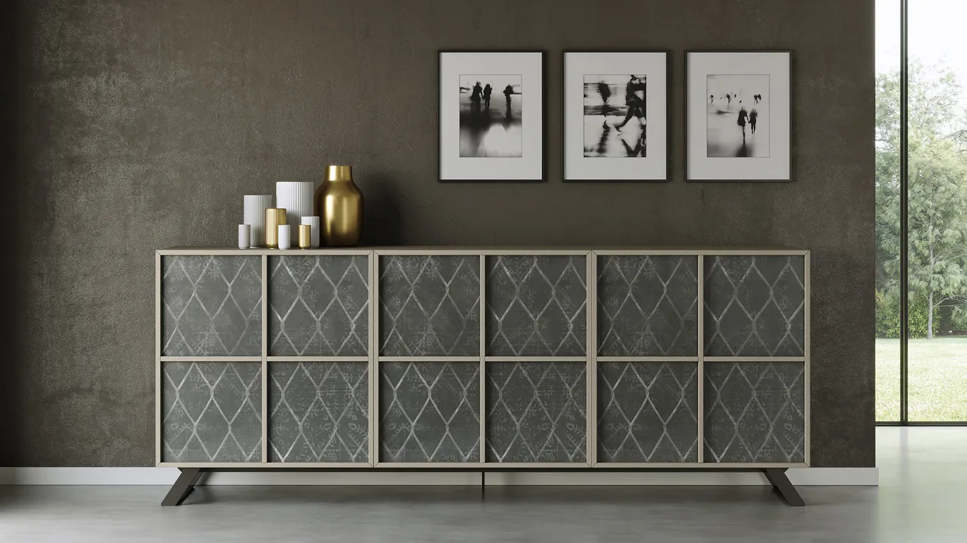 kristen sideboard with decorated door