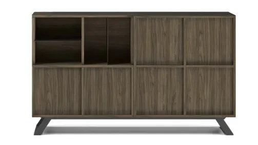 linear sideboard with kristen metal inserts