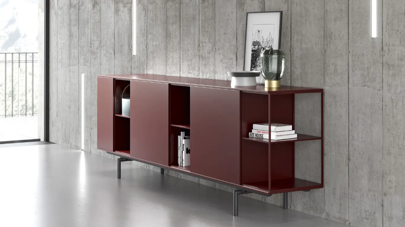 lacquered sideboard with lexia feet