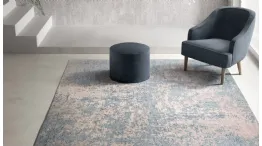blue melange carpet