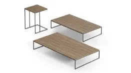 Nexus recessed coffee tables collection