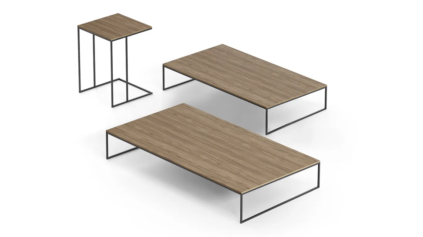 Nexus recessed coffee tables collection